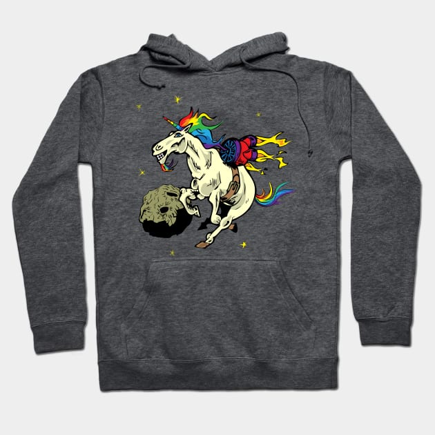 Space Unicorn Hoodie by W00D_MAN